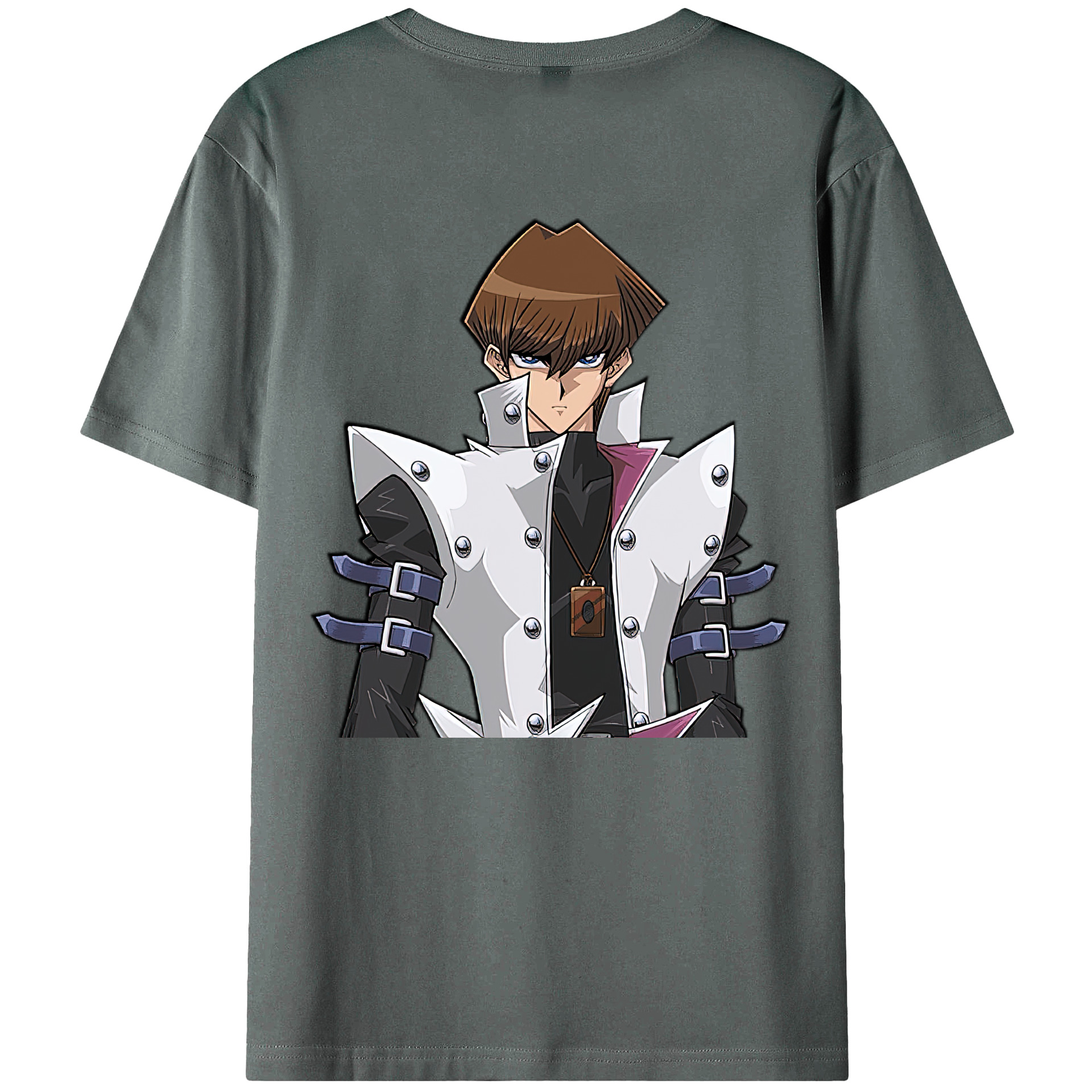 （画像用） 遊☆戯☆王 Yu-Gi-Oh! 綿100％ メンズ半袖Tシャツ（バックプリント） 通気性